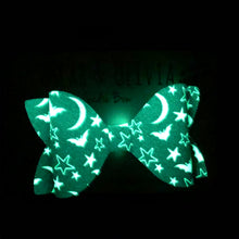 Load image into Gallery viewer, Glow Bow - Sadie Halloween Night
