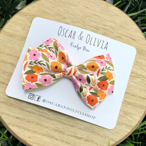 Evelyn Bow - Vintage Fall Floral