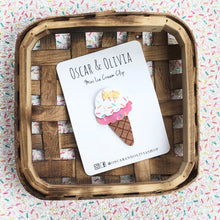 Load image into Gallery viewer, Mini Ice Cream Clip - Sprinkles

