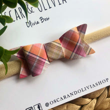 Load image into Gallery viewer, Olivia Bow - Fall Bounty Plaid
