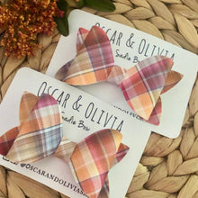 Load image into Gallery viewer, Sadie Bow - Fall Bounty Plaid
