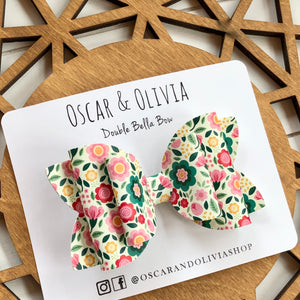 Double Bella Bow - St. Patty's Floral