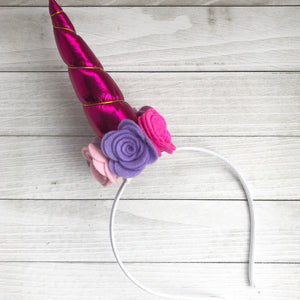 Unicorn Headband - Pinks & Purples