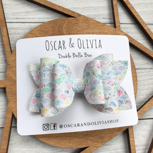 Double Bella Bow - Pastel Scales