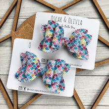 Load image into Gallery viewer, Double Bella Bow - Glitter Scales
