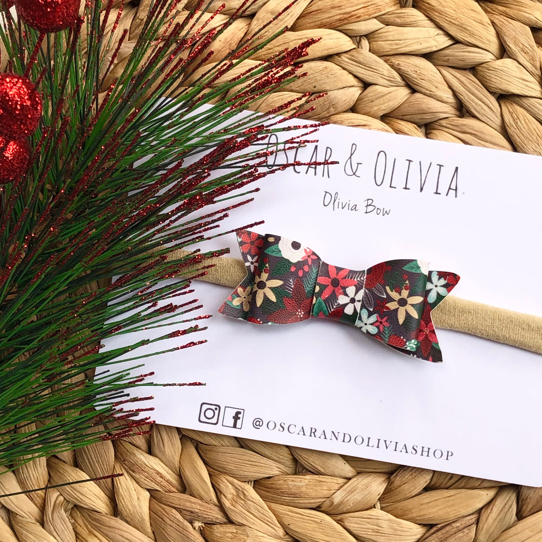 Olivia Bow - Christmas Floral
