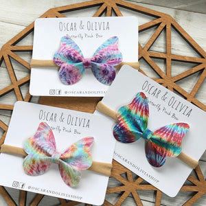 Butterfly Pinch Bow - Tie Dye