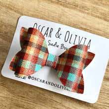 Load image into Gallery viewer, Sadie Bow - Fall Plaid
