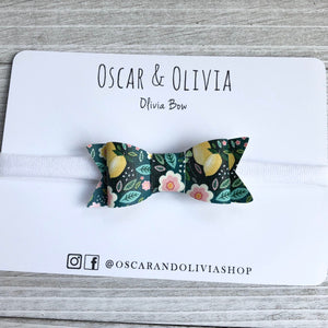 Olivia Bow - Lemon Floral