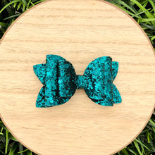 Load image into Gallery viewer, Double Bella Bow - Falloween Glitter
