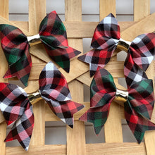 Load image into Gallery viewer, Everly Bow - Holiday Plaids
