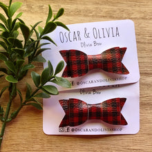 Load image into Gallery viewer, Olivia Bow - Buffalo Plaid
