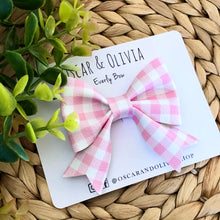 Load image into Gallery viewer, Everly Bow - Pink Gingham
