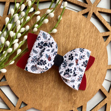 Load image into Gallery viewer, Double Bella Bow - Winter Floral
