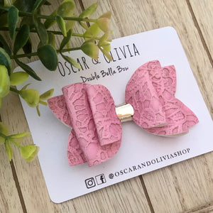 Double Bella Bow - Spring Lace