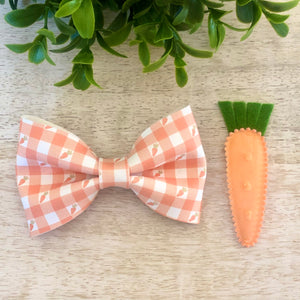 Bow Tie - Carrot Gingham