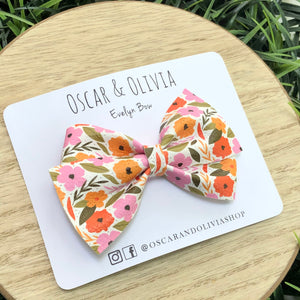 Evelyn Bow - Vintage Fall Floral