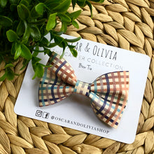 Load image into Gallery viewer, Bow Tie - Thanksgiving Plaid
