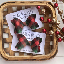 Load image into Gallery viewer, Sadie Bow - Holiday Plaids
