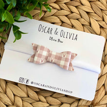 Load image into Gallery viewer, Olivia Bow - Bunny Gingham
