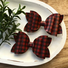 Load image into Gallery viewer, Double Bella Bow - Buffalo Plaid
